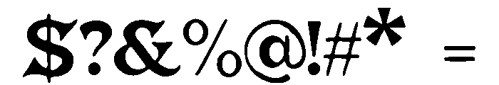 Gopher_Retro Font OTHER CHARS