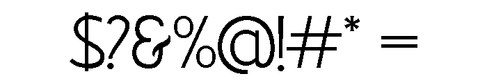 Gorcha Regular Font OTHER CHARS