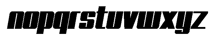 Gordi Oblique Font LOWERCASE