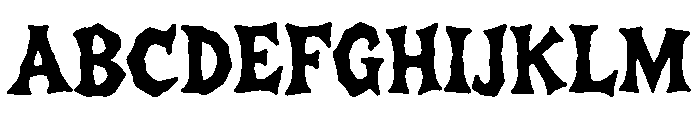 Gorefang Font UPPERCASE
