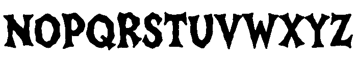 Gorefang Font UPPERCASE