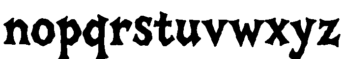 Gorefang Font LOWERCASE
