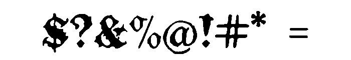 Goreka Regular Font OTHER CHARS