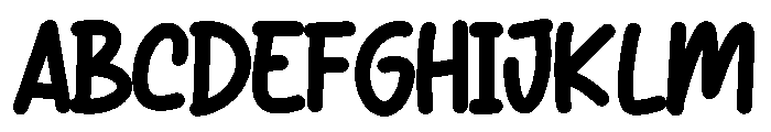 Goreng Food Font UPPERCASE