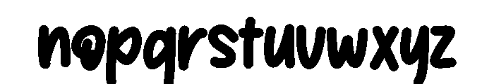 Goreng Food Font LOWERCASE