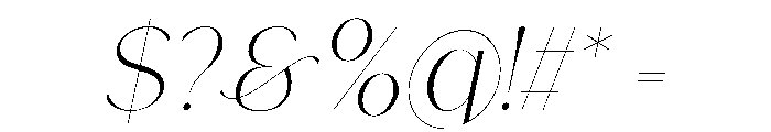 Gorga T Cursive Font OTHER CHARS