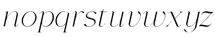 Gorga T Cursive Font LOWERCASE