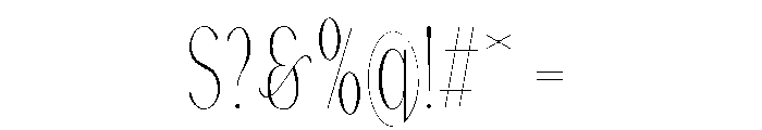 Gorga T Headline Font OTHER CHARS