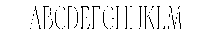 Gorga T Headline Font UPPERCASE