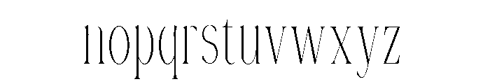 Gorga T Headline Font LOWERCASE