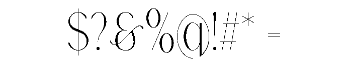 Gorga T Text Font OTHER CHARS