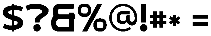 Goroda Font OTHER CHARS