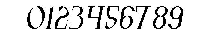 Gorufat Italic Font OTHER CHARS