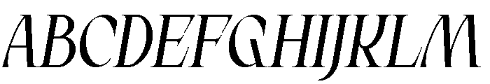 Gorufat Italic Font UPPERCASE