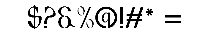 Gorufat Font OTHER CHARS