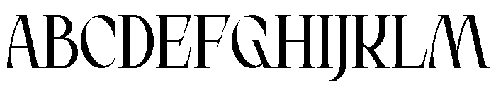 Gorufat Font UPPERCASE