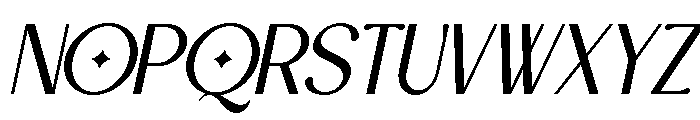 Gosera Italic Font UPPERCASE