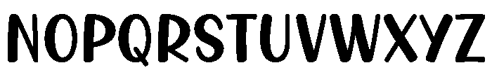 Goshin Benifa Font LOWERCASE