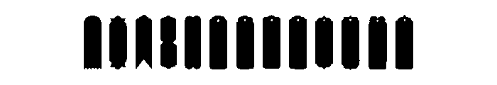 Gothic Bookmarks Font UPPERCASE