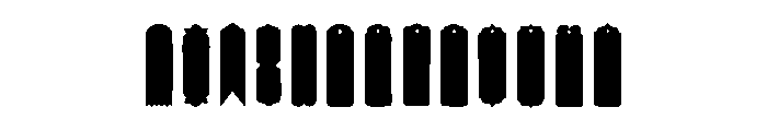 Gothic Bookmarks Font LOWERCASE