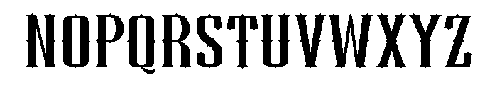 Gothic Castle Font UPPERCASE