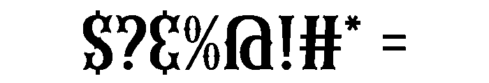 Gothic Fiction Font OTHER CHARS