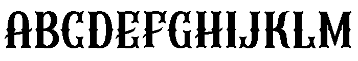 Gothic Fiction Font UPPERCASE