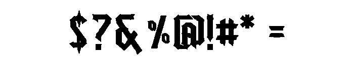 Gothic Graffiti Font OTHER CHARS