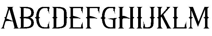 Gothic Halloween Font UPPERCASE