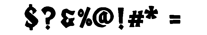 Gothic Medieval Dragon Regular Font OTHER CHARS