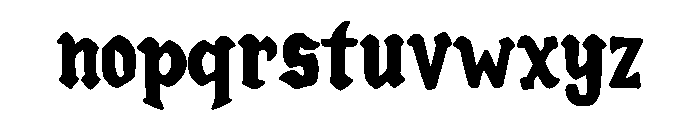 Gothic Medieval Dragon Regular Font LOWERCASE