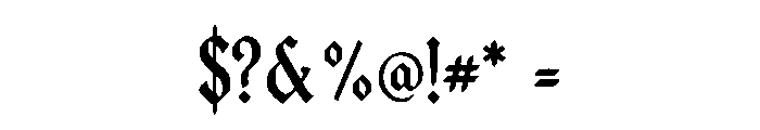 Gothic Old English Font OTHER CHARS