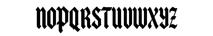 Gothic Old English Font UPPERCASE