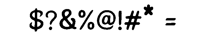 Gothic Retro Font OTHER CHARS