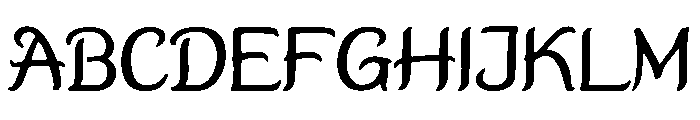 Gothic Retro Font UPPERCASE