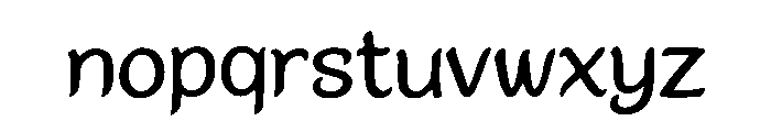 Gothic Retro Font LOWERCASE