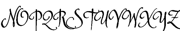 Gothic Saturday Bold Font UPPERCASE