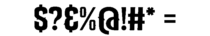 Gothic Vespers Regular Font OTHER CHARS
