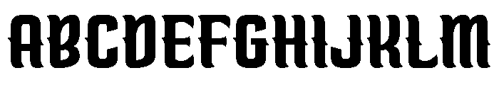 Gothic Vespers Regular Font UPPERCASE