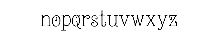 Gothic_Whimsical Font LOWERCASE