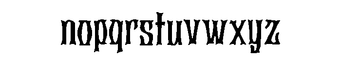 GothicPen Font LOWERCASE