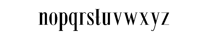 Gottane Font LOWERCASE
