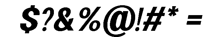 Gotuna Italic Font OTHER CHARS