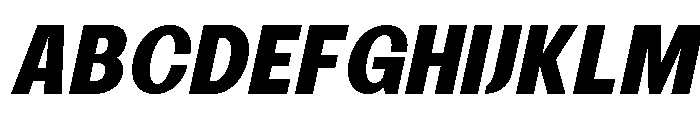 Gotuna Italic Font UPPERCASE