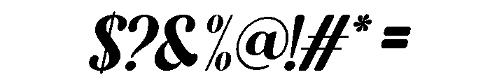 Goverda Italic Font OTHER CHARS