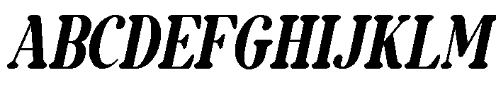 Goverda Italic Font UPPERCASE