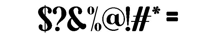 Goverda Regular Font OTHER CHARS