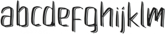 GOFLOW Regular otf (400) Font LOWERCASE