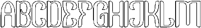 GOLDEN ERA-Hollow otf (400) Font UPPERCASE
