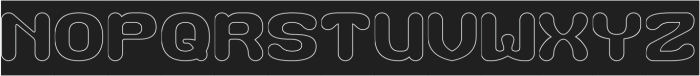 GORGEOUS smile-Hollow-Inverse otf (400) Font UPPERCASE